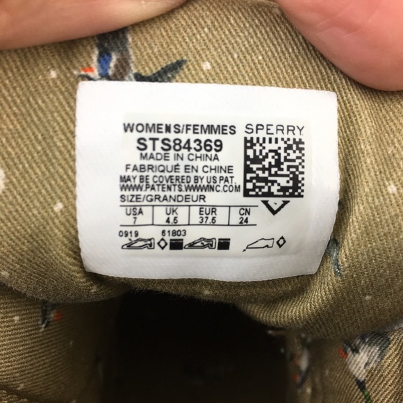 Sperry Women's Saltwater Duck Boots Green Quilted Size 7 Side Zip STS84369. - Picture 12 of 14